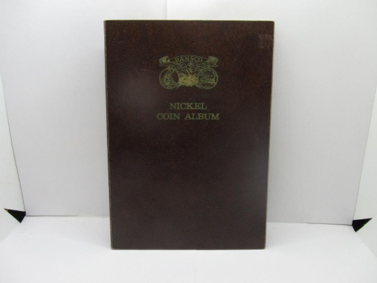Vintage Dansco Nickel Coin Album with 42 Coins Including Buffalo Nickels