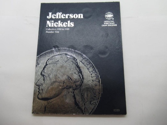 Vintage Whitman Jefferson Nickels Collection Book with 65 Coins - Complete Set