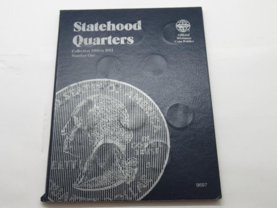 Vintage Whitman Statehood Quarters Collection Book with 30 Coins