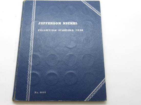Vintage Whitman Jefferson Nickels Collection book with 57 Coins Including 11 Silver Nickels