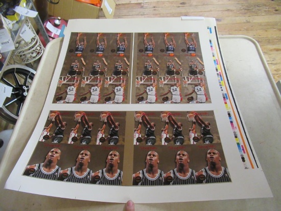 Uncut Skybox Shaq Sheet