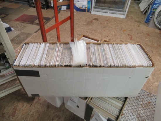 Long box of comic books