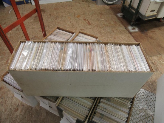 Long box of comic books