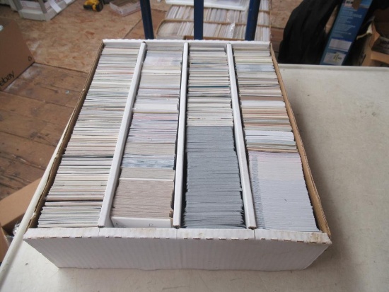 Box of sport cards