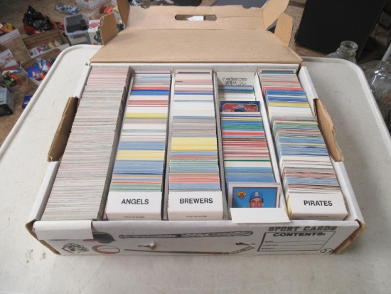 Box of sport cards