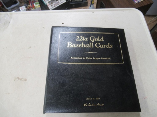 22kt gold baseball cards