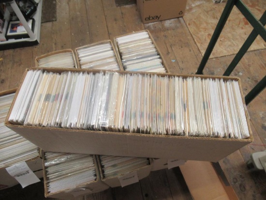 Long box of comic books
