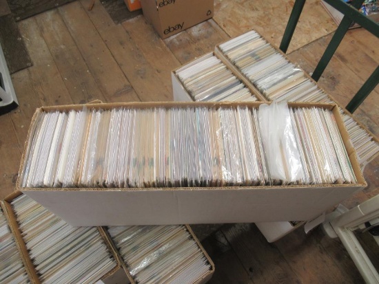 Long box of comic books