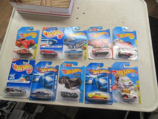 10 New hot wheels