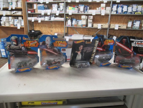 5 New star wars hot wheels