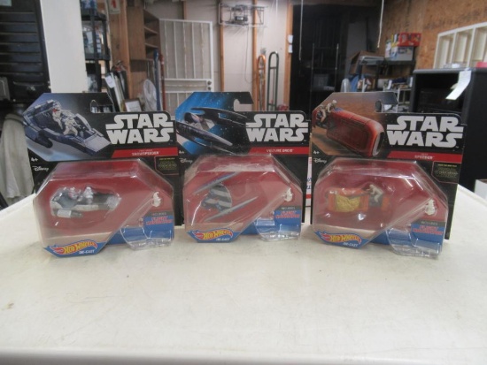 3 Hot wheel star wars fighter planes