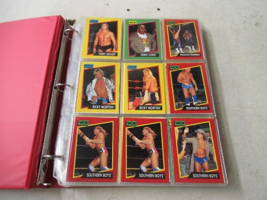 Binder of wcw wrestling cards