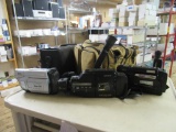 3 Vintage Camcorders and Cases