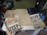 Vintage news papers