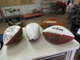 4 Footballs ''Some signed'' NO SHIPPING