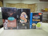 3 Sealed boxes of sport cards