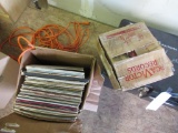 Box of vintage records