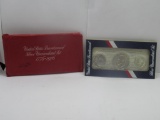 1976 United States Bicentennial Silver Uncirculated Coin Set with 40% Silver Dollar, Half, Quarter