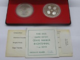 Royal Canadian Mint Four Generals Medallion Set with 48.6 Gram .925 Fine Silver Medal in Display