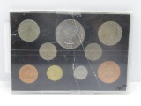1965 Great Britian Complete Coin Set with Churchill Commemorative Coin in Display Holder