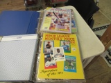 2 binders of sports magazines.