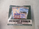 Sealed box of Desert Storm cards.