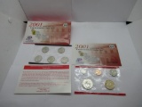 2001 United States Mint Denver Uncirculated Coin Set in Original Envelope