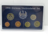 1990 Germany Uncirculated Coin Set in Display