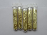 5 Vials of Gold Flake