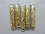 5 Vials of Gold Flake