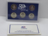 1999 United States Mint 50 State Quarters Proof Set in Original Box