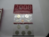 2000 United States Mint Denver Uncirculated Coin Set in Original Envelope