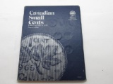 Vintage Whitman Canadian Small Cents 1920-1972 Collector Book with 55 Coins