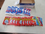Sealed packs of sport cards