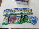 Sealed packs of sport cards