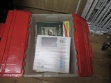 Tote of vintage sport books & magazines NO SHIPPING