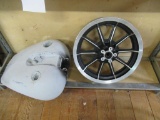 Motorcycle Wheel and Tank NO SHIPPING