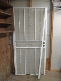 Screen door w/dead bolt & key 80x38 NO SHIPPING