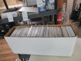 Long box of comic books