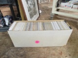 Long box of comic books