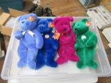 4 Collectible Ty bears