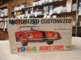 Vintage avanti coupe electric motor power model kit