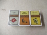 3 Deck of game cards