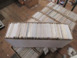 Long box of comic books