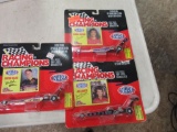 3 Racing champions dragsters amato & more