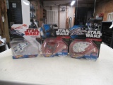 3 Star wars hot wheel figure planes