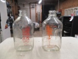 Vintage glass milk bottles NO SHIPPING