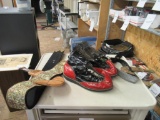 Wrestling shiek boots & decorative knife belts