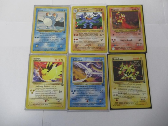 6 Count Lot of Vintage Pokemon Black Star Promo Trading Cards