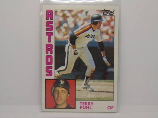 Terry Puhl 1984 Topps Test Proof